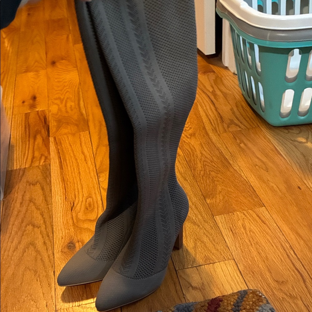 Charles By Charles David Gray Heeled Boots